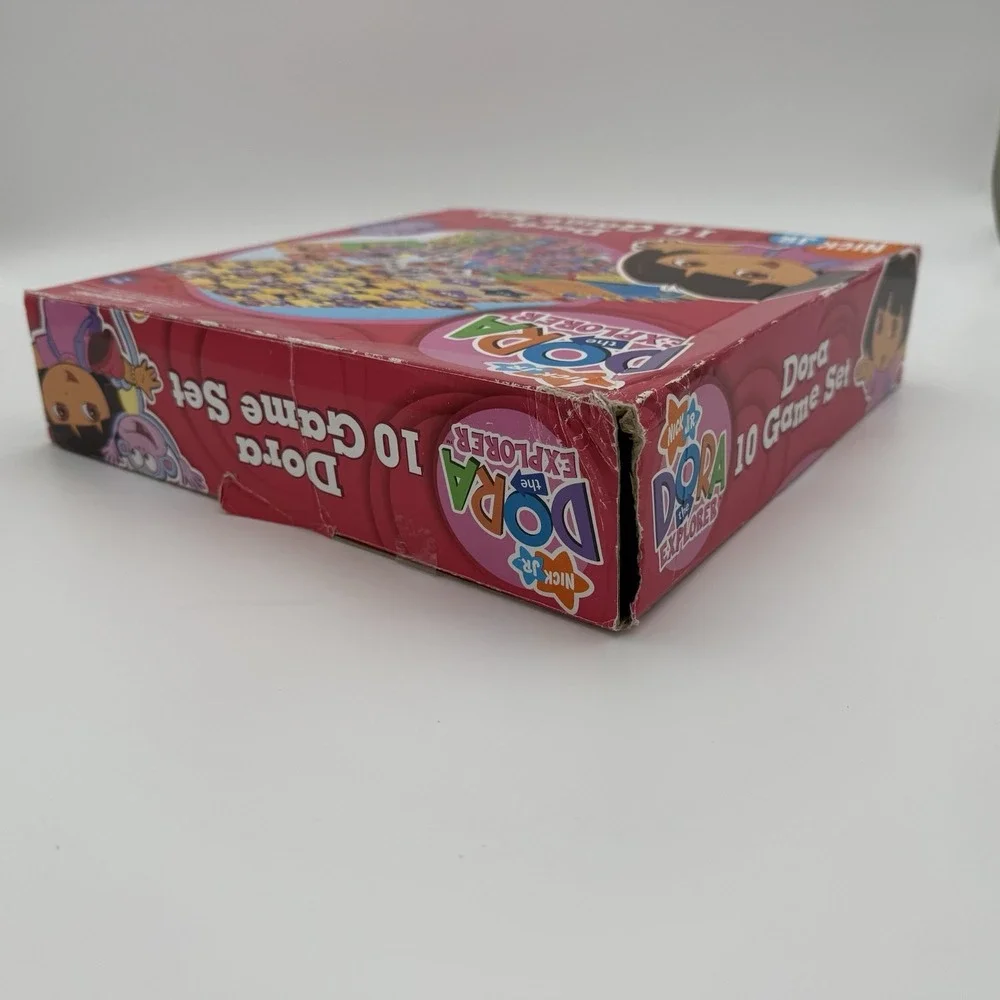 Vintage 2006 Cardinal NICK JR. Dora The Explorer‎ Game Set 10 Games Girl Gift